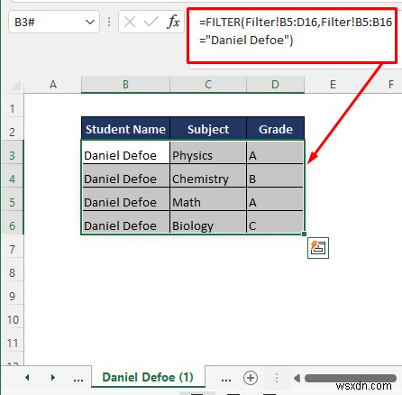 Cách chia trang tính Excel thành nhiều trang tính dựa trên giá trị cột