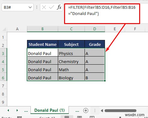 Cách chia trang tính Excel thành nhiều trang tính dựa trên giá trị cột