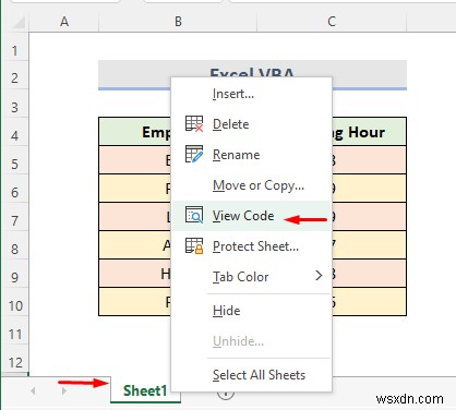 Tách trang tính Excel thành nhiều trang tính dựa trên hàng