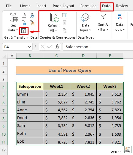 Cách chuyển đổi bảng thành danh sách trong Excel (3 cách nhanh)