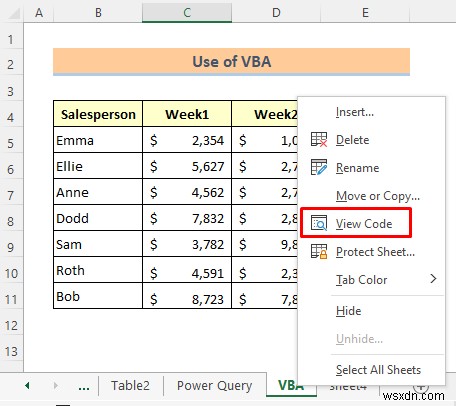Cách chuyển đổi bảng thành danh sách trong Excel (3 cách nhanh)