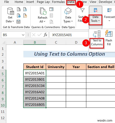 Cách chia chuỗi theo độ dài trong Excel (8 cách)