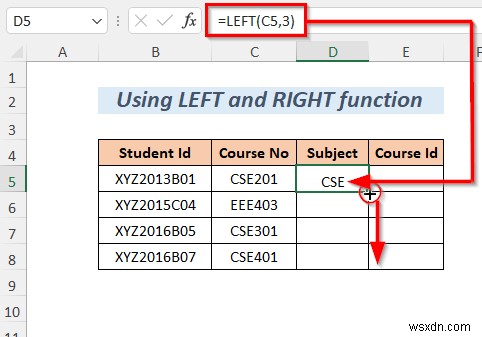 Cách chia chuỗi theo độ dài trong Excel (8 cách)