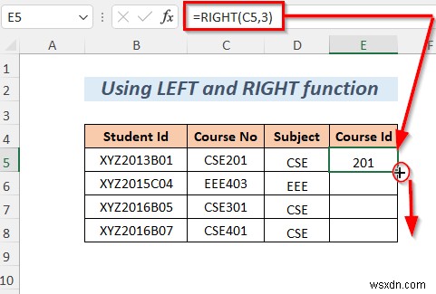 Cách chia chuỗi theo độ dài trong Excel (8 cách)