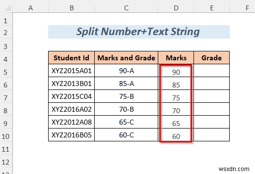 Cách chia chuỗi theo độ dài trong Excel (8 cách)