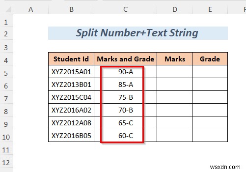 Cách chia chuỗi theo độ dài trong Excel (8 cách)