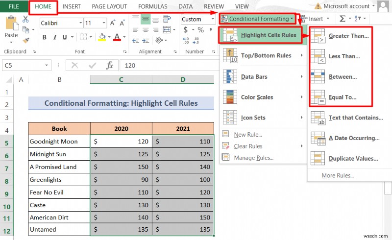 Cách thay đổi màu văn bản bằng công thức trong Excel (2 phương pháp)