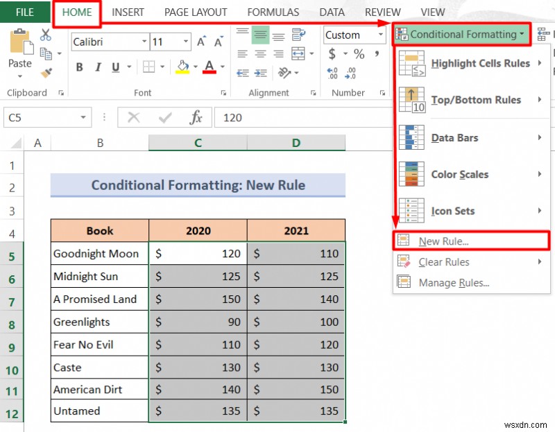 Cách thay đổi màu văn bản bằng công thức trong Excel (2 phương pháp)