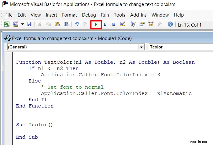 Cách thay đổi màu văn bản bằng công thức trong Excel (2 phương pháp)