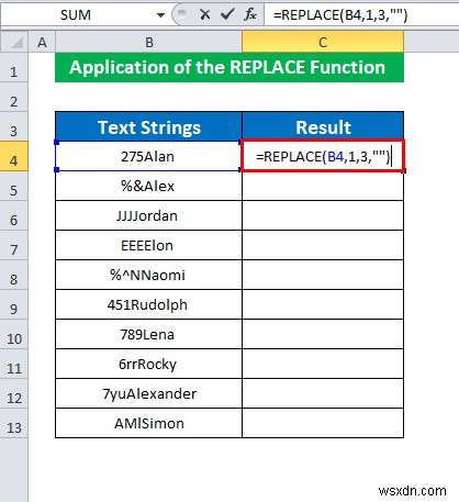 Cách xóa 3 ký tự đầu tiên trong Excel (4 phương pháp)