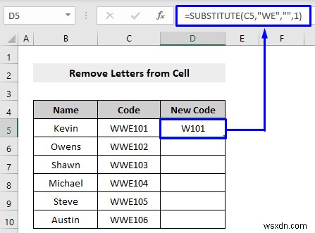 Cách xóa chữ cái khỏi ô trong Excel (10 phương pháp)