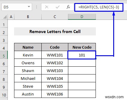 Cách xóa chữ cái khỏi ô trong Excel (10 phương pháp)