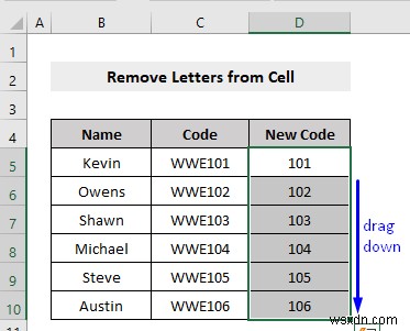 Cách xóa chữ cái khỏi ô trong Excel (10 phương pháp)