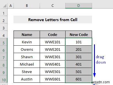 Cách xóa chữ cái khỏi ô trong Excel (10 phương pháp)