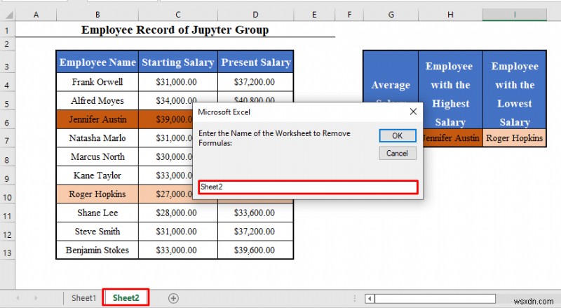 VBA để loại bỏ công thức trong Excel Giữ giá trị và định dạng