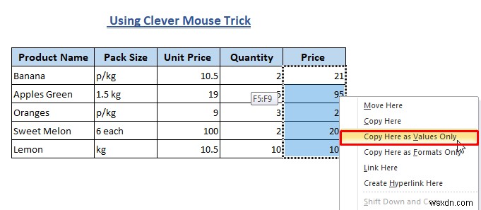 Cách xóa công thức trong Excel (7+ phương pháp)