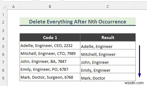 Cách xóa mọi thứ sau ký tự trong Excel (7 phương pháp)