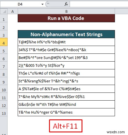 Cách xóa các ký tự không phải chữ và số trong Excel (2 phương pháp)