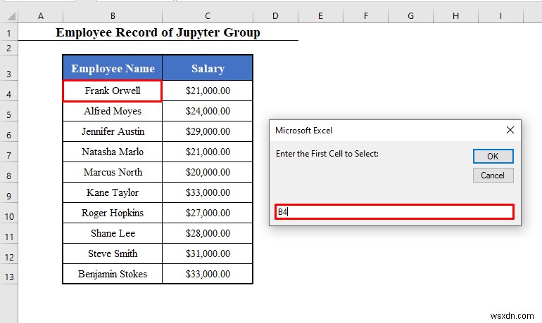 Dải VBA với số hàng biến trong Excel (4 Ví dụ)