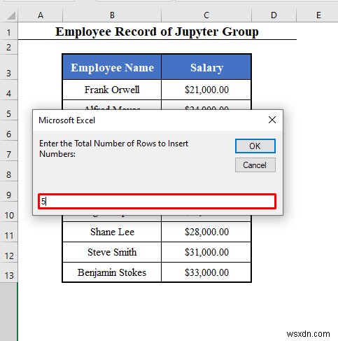 Dải VBA với số hàng biến trong Excel (4 Ví dụ)