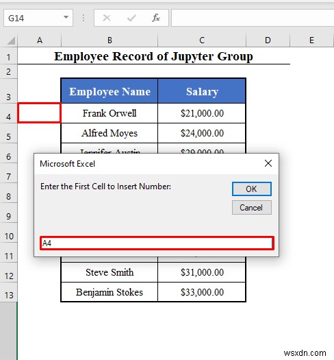 Dải VBA với số hàng biến trong Excel (4 Ví dụ)