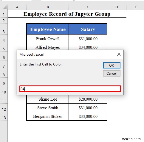 Dải VBA với số hàng biến trong Excel (4 Ví dụ)