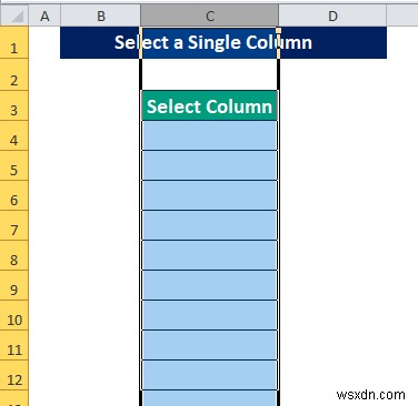 Cách áp dụng VBA để chọn cột (3 phương pháp)