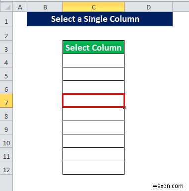 Cách áp dụng VBA để chọn cột (3 phương pháp)