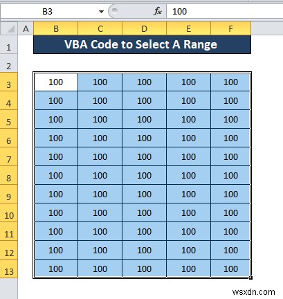 Cách áp dụng VBA để chọn cột (3 phương pháp)