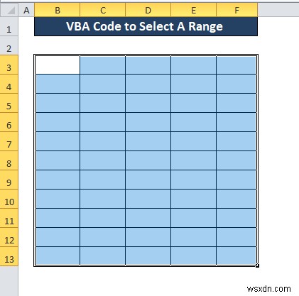 Cách áp dụng VBA để chọn cột (3 phương pháp)