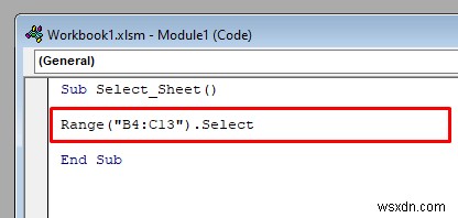 Cách chọn ô bằng VBA trong Excel (6 cách hữu ích)