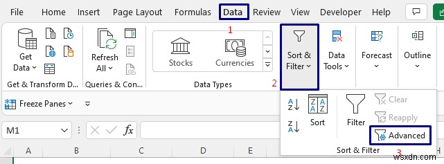 Bộ lọc nâng cao của Excel không hoạt động (2 lý do &giải pháp)