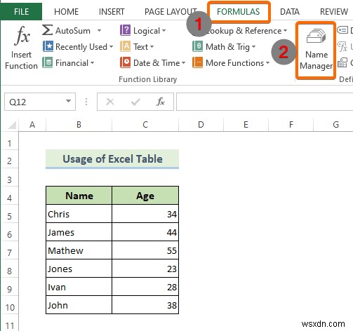 Tạo phạm vi biểu đồ động trong Excel (2 phương pháp)