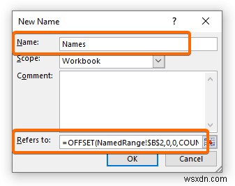 Tạo phạm vi biểu đồ động trong Excel (2 phương pháp)