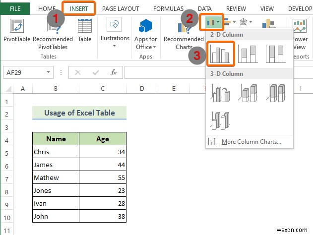 Tạo phạm vi biểu đồ động trong Excel (2 phương pháp)