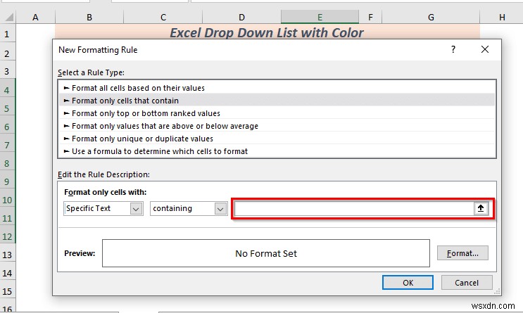 Cách tạo danh sách thả xuống trong Excel với màu (2 cách)