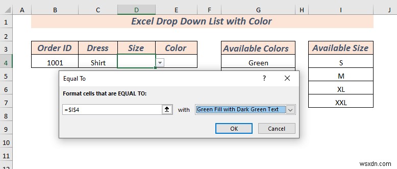 Cách tạo danh sách thả xuống trong Excel với màu (2 cách)