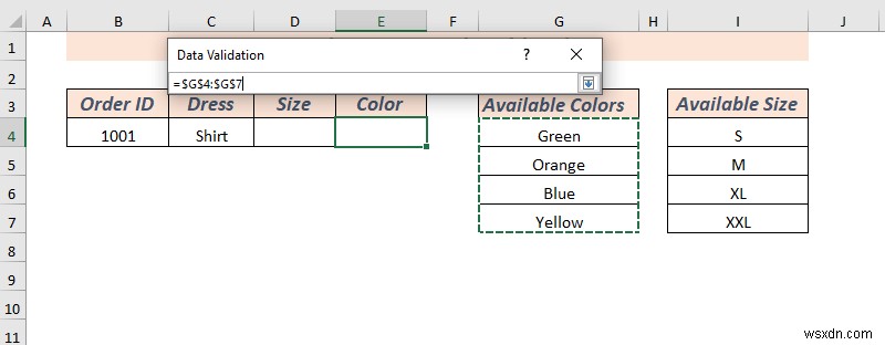 Cách tạo danh sách thả xuống trong Excel với màu (2 cách)