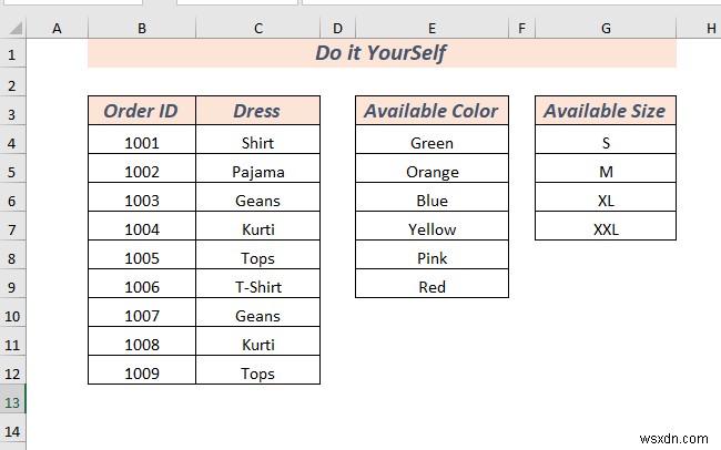 Cách tạo danh sách thả xuống trong Excel với màu (2 cách)