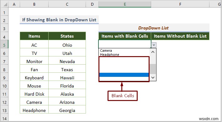 Danh sách thả xuống của Excel không hoạt động (8 sự cố và giải pháp)