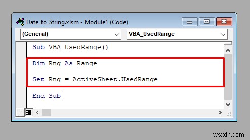 Cách sử dụng thuộc tính usedRange của VBA trong Excel (4 cách)