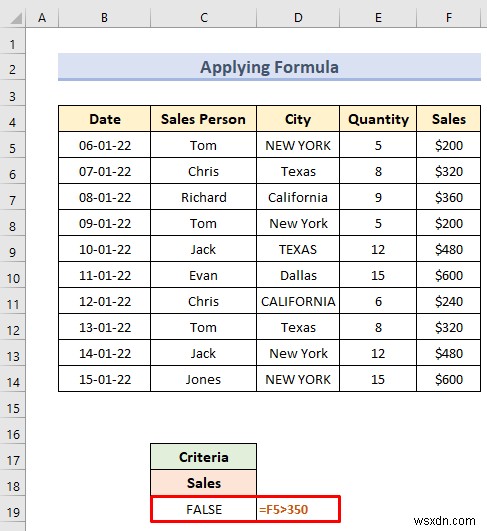 Bộ lọc nâng cao với phạm vi tiêu chí trong Excel (18 Ứng dụng)