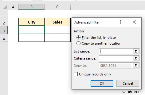 Bộ lọc nâng cao với phạm vi tiêu chí trong Excel (18 Ứng dụng)