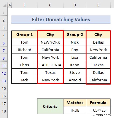 Bộ lọc nâng cao với phạm vi tiêu chí trong Excel (18 Ứng dụng)