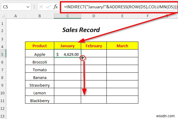 Cách sử dụng địa chỉ gián tiếp trong Excel (4 Ví dụ)