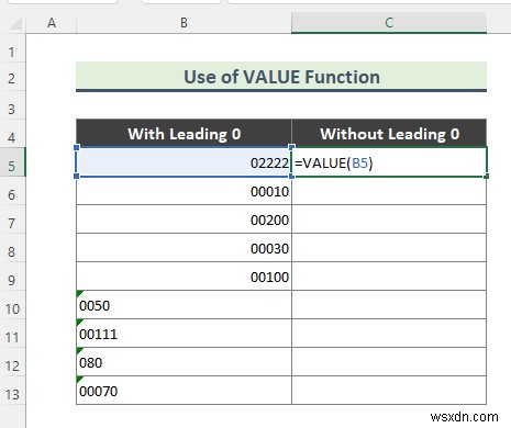 Cách xóa số 0 khỏi Excel (7 phương pháp)