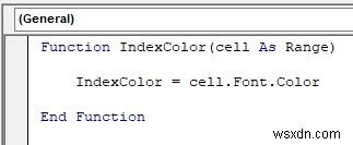 VBA để kiểm tra xem màu phông chữ là đỏ thì trả về kết quả trong Excel