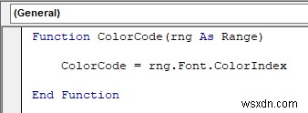 VBA để kiểm tra xem màu phông chữ là đỏ thì trả về kết quả trong Excel