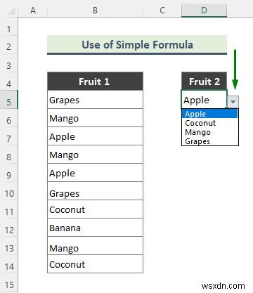 Đánh dấu ô chứa văn bản từ danh sách trong Excel (7 cách dễ dàng)