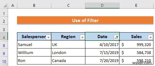 Cách lọc theo ngày trong Excel (4 phương pháp nhanh)